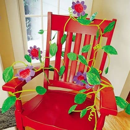 Pipe cleaner chair decors